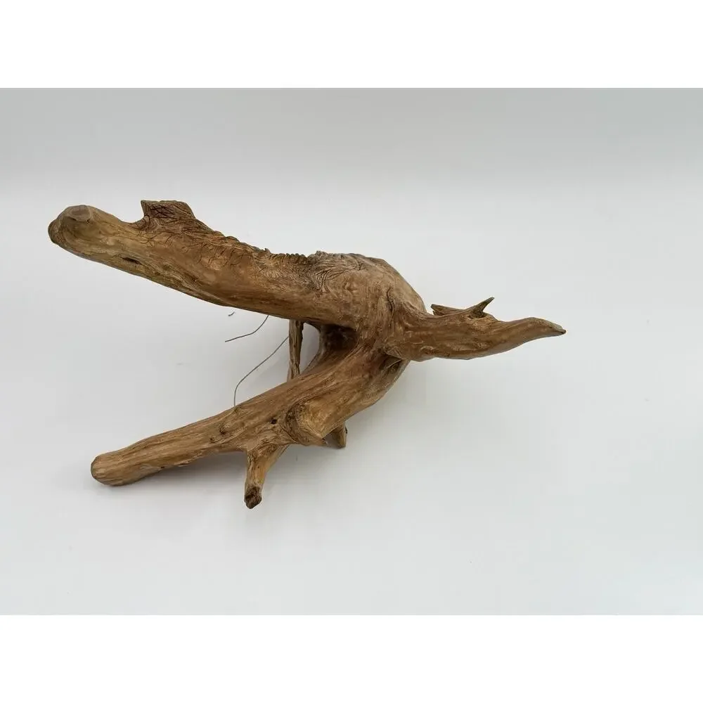 Hand Carved Wood Old Man Face w Feather Spirit Tree Sculpture Figure 12”x10” VTG